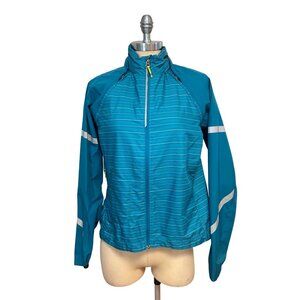 Co-Op Cycles  Full-Zip Convertible Bike Bicycling Jacket Blue Lightweight Large
